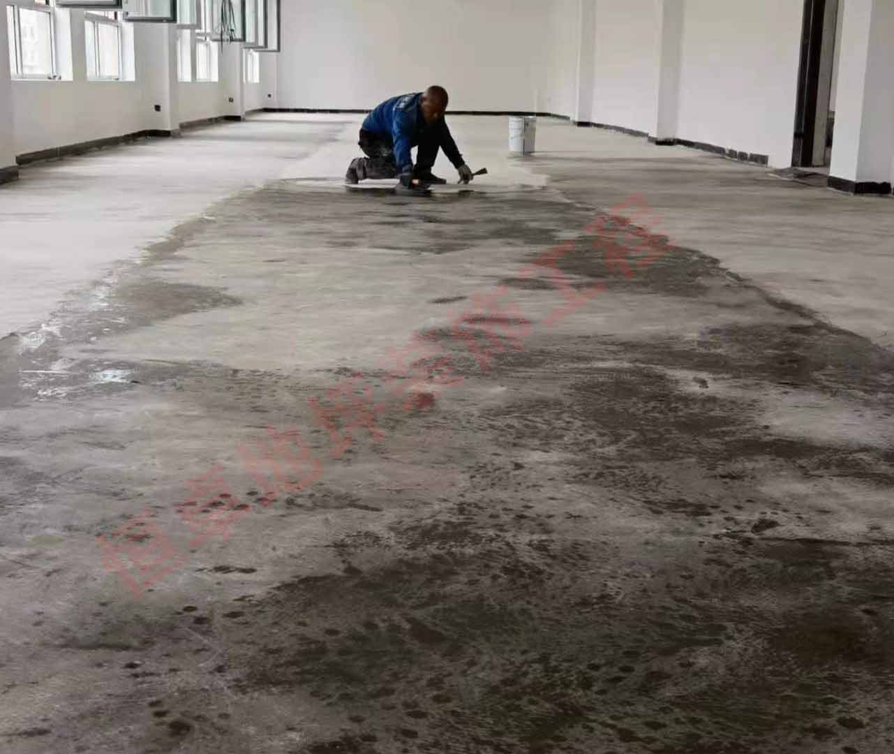 鄂州银行档案室地面做环氧地坪漆